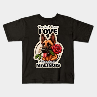 Malinois Valentine's day Kids T-Shirt